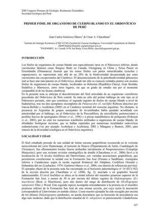 PRIMER FÓSIL DE ORGANISMO DE CUERPO BLANDO EN EL ORDOVÍCICO
