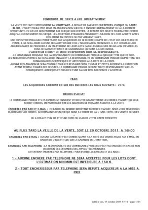 Vente de DINKY TOYS ET JOUETS ANCIENS 21-10-2011 