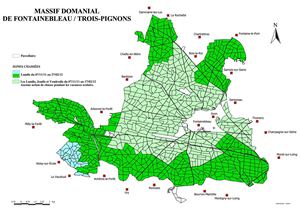 Carte et calendrier de chasse 2012 forêt de Fontainebleau