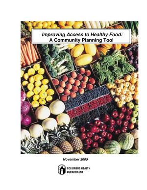 Improving Access to Healthy Food: A Community Planning Tool