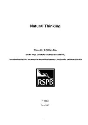 Investigaton of the links between the Natural Environment, Biodiversity and Mental Health