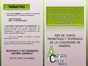 BOLETÍN ASOCIACION AGRUPACOROS. RED DE COROS