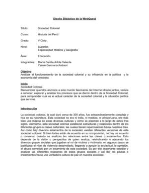 La Sociedad Colonial