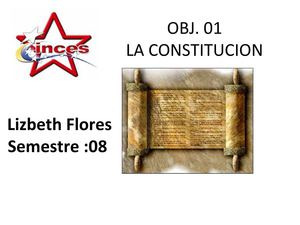 OBJ. 01 LA CONSTITUCION
