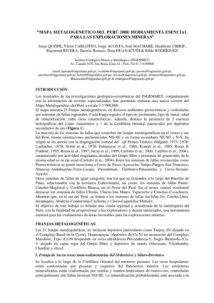 Artículo 2008 XIV CPG MetalogeniaPeruQuispe et al