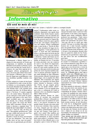 Informativo Ágape - outubro/2011
