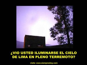 luces en el cielo de lima