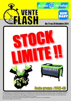 Vente flash du 17 au 29 Octobre 2011