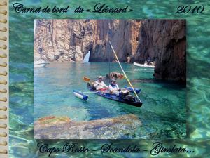 "Léonard" kayak à voile -carnet Porto - Capo Rosso - Scandola - Girola