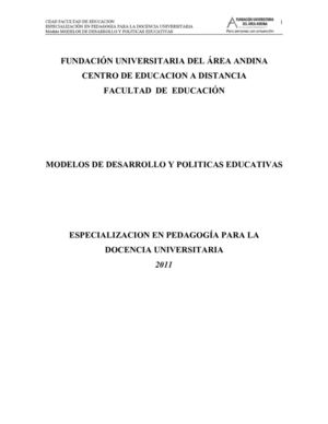 MÓDULO MODELOS DE DESARROLLO Y POLÍTICAS EDUCATIVAS