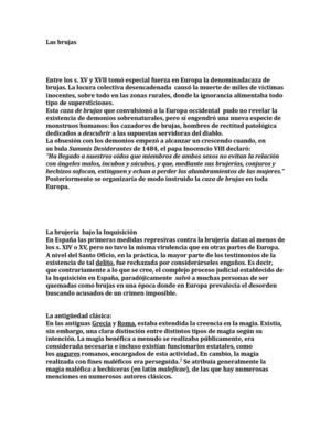 las brujas 