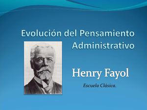 Evolución del Pensamiento Administrativo