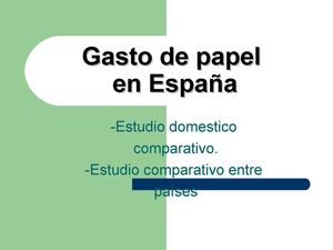 Gasto de Papel