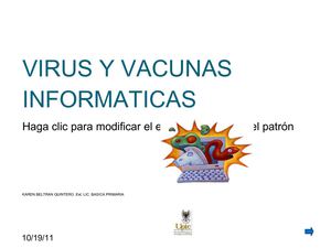 VIRUS Y VACUNAS INFORMATICAS