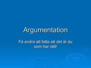 Argumentation gg