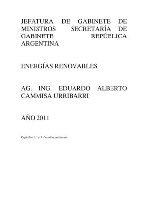 documento de energías alternativas , preliminar consolidado capítulos 1 , 2 y 3 