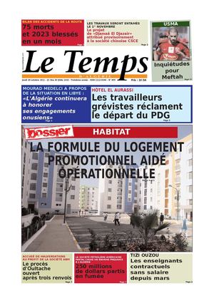 Le Temps d'Algérie Edition du Jeudi 20  Octobre 2011