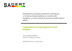 MAdeexpo 2011 ANNALISA GALANTE - AUDIT ENERGETICO