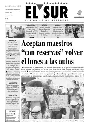 El Sur 20 de octubre de 2011