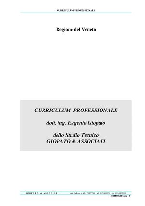 CURRICULUM STUDIO GIOPATO 