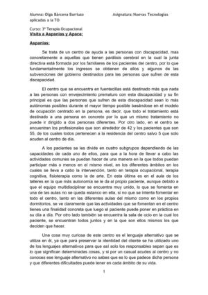 Visita Aspanias y Apace