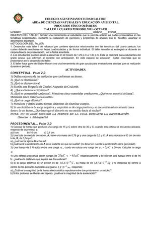 TALLER I CUARTO PERIODO