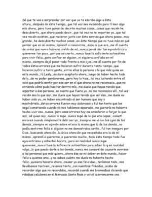 Carta para tí, Lesly ^^