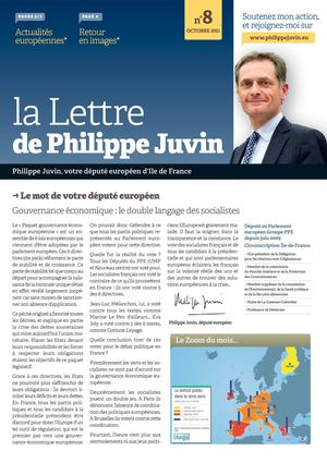 Lettre parlementaire Philippe Juvin octobre 2011