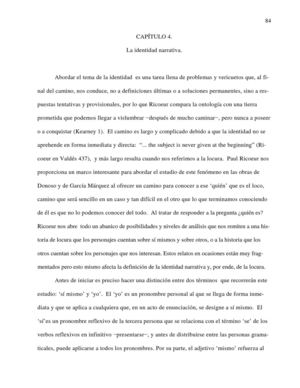 Identidad Narrativa Paul Ricoeur