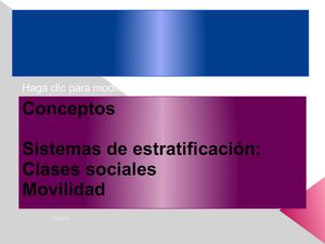 Estratificación social