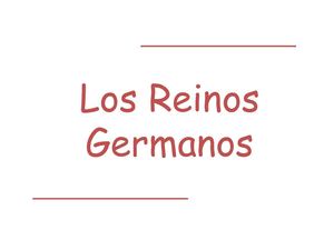 LOS REINOS GERMANOS
