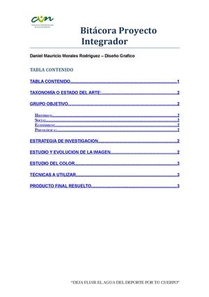 Bitacora Proyecto Integrador