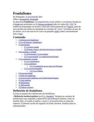 EL FEUDALISMO