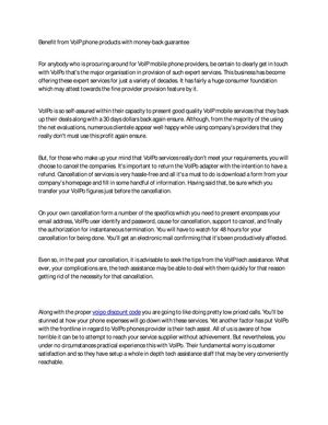 Benefit from VoIP phone products with money-back guarantee