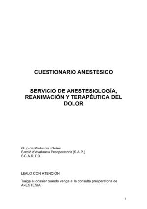 Questionari Anestesic (SAP)