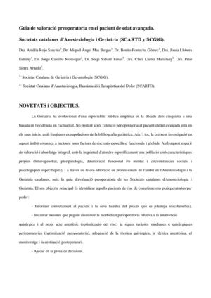 Pacient Geriatric. Avaluació (sAP)