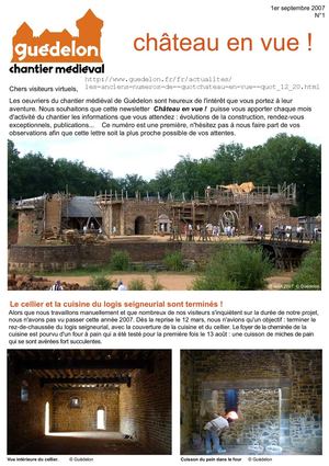 Château de Guédelon en vue