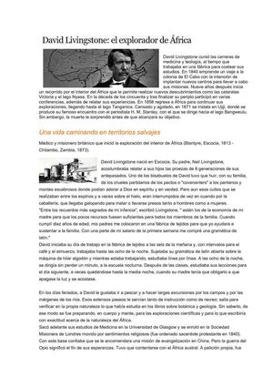 Livingstone, explorador de África