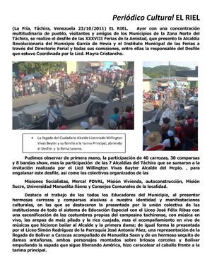 Desfile de las XXXVIII Ferias de La Fría