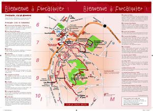 plan de la ville de forcalquier