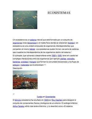 LOS ECOSISTEMAS