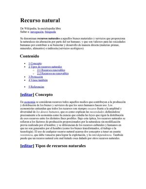 Recursos naturales