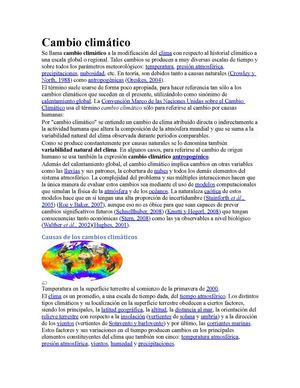 Cambio climatico