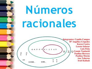 números racionales 
