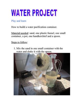 Water pollution experiments