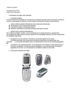 ANALISIS DE OBJETOS
