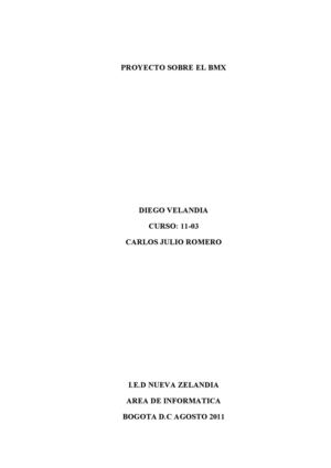 BMX PROYECTO INFORMATICA