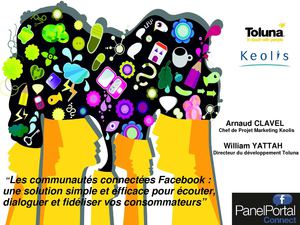 Les communautés de consommateurs en lien avec Facebook. Petit Dejeuner Keolis 251011