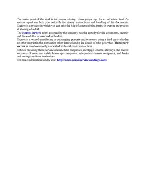 Best Escrow Services San Diego