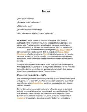 Que son los  banners